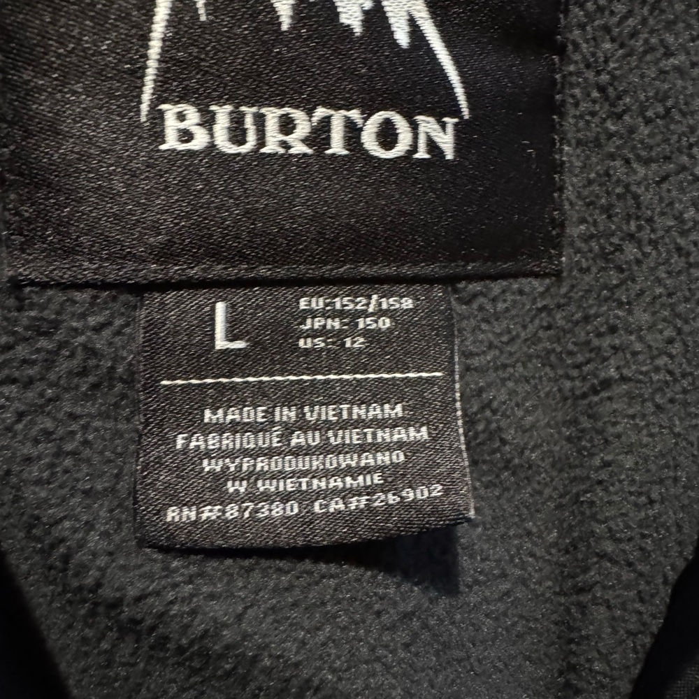 Burton Gray and Black Hooded Jacket